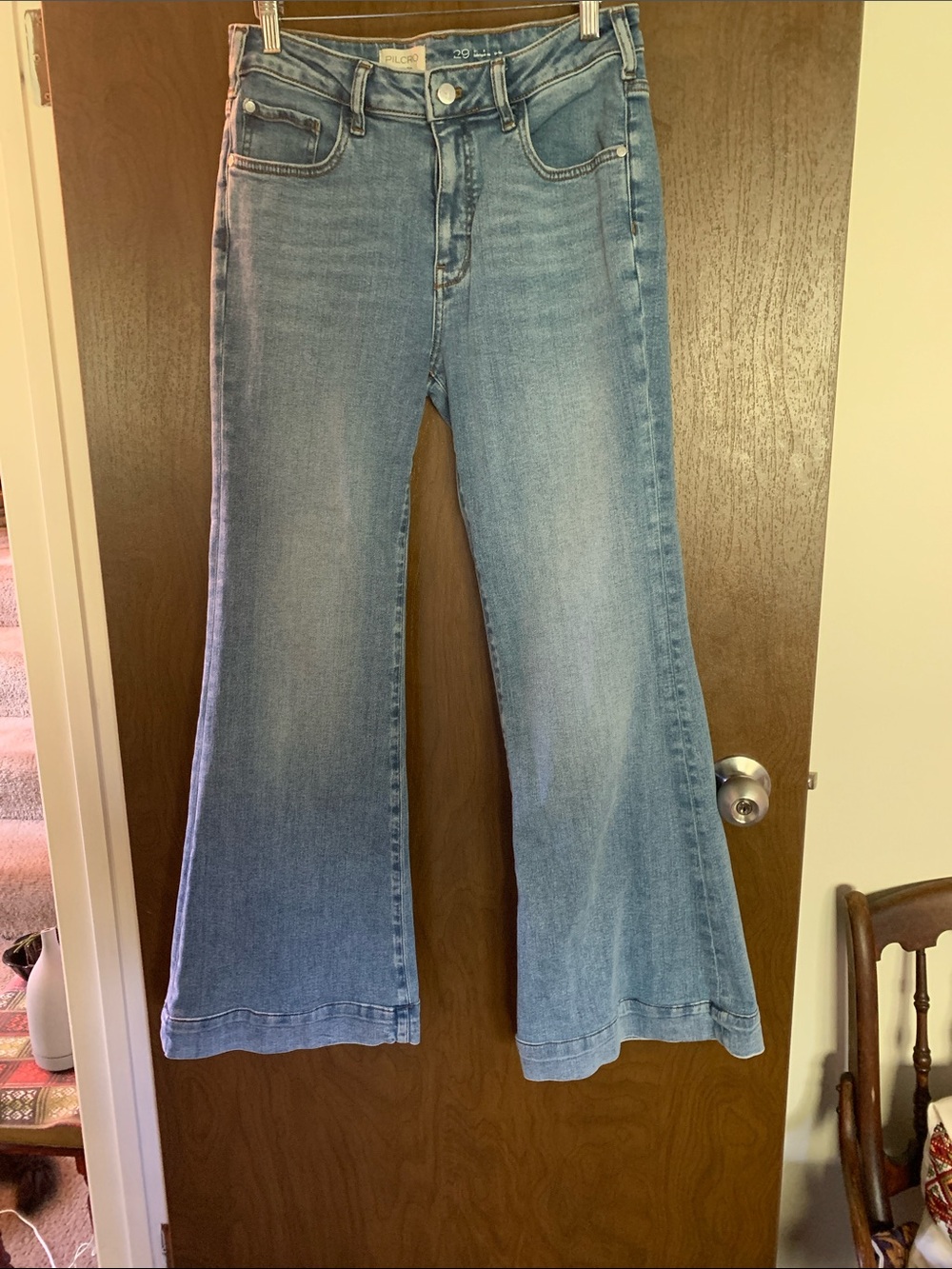 Pilcro Light Blue Flare Jeans